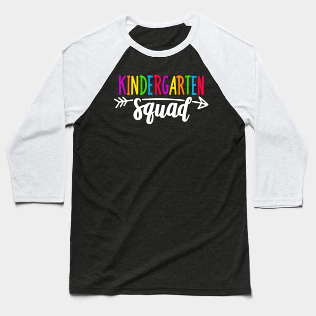 Team Kindergarten Squad Tee Teacher Back To School Gift Baseball T-Shirt by Ramadangonim